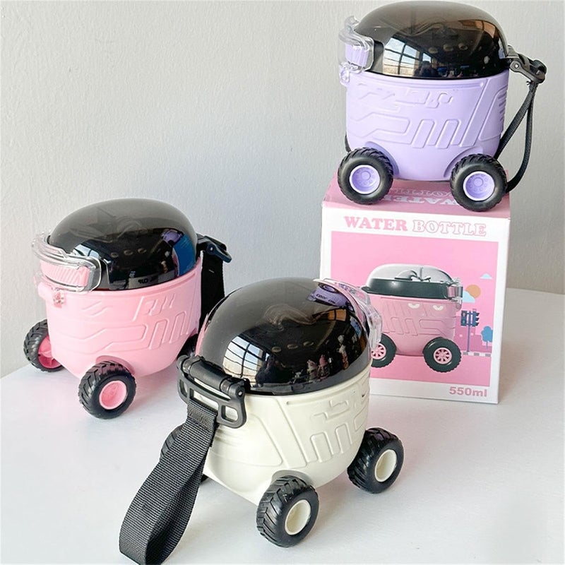 Exploration Themed Childrens Cup with Carrying Handle Spill Straw Toy for Outdoor Activity Hydrations Bottle Spaces Themed Toddler Drinking Cup - Image 3