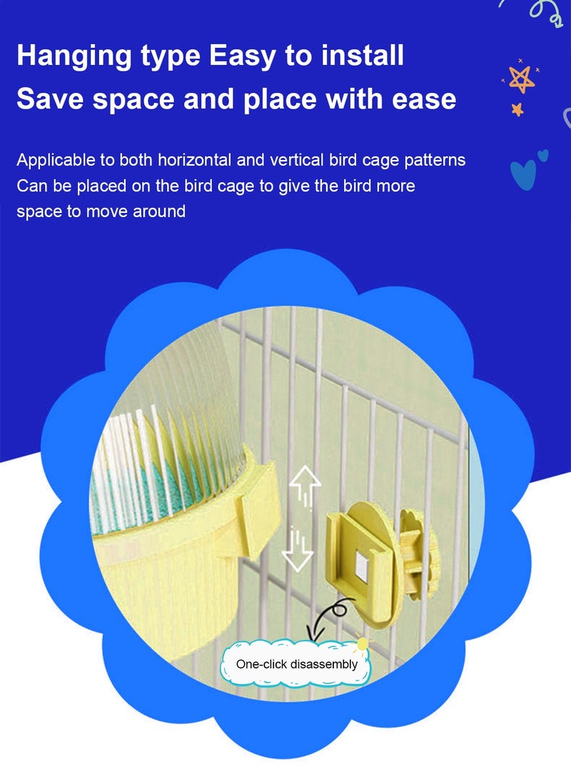 Kidle Bird Feeding Bowl, Parrot Feeder, Pet Drinking Bowl 12.5*16.5*13.8cm - Image 4