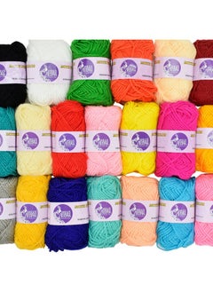 Asian Hobby Crafts Asian Hobby Crafts Wool Yarn for Knitting and Crochet Making (Multi 20)  - Image 3
