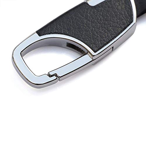 AUTOFRILL Metal Car Key Ring with Snap Hook (Black & Grey, 1) - Image 4