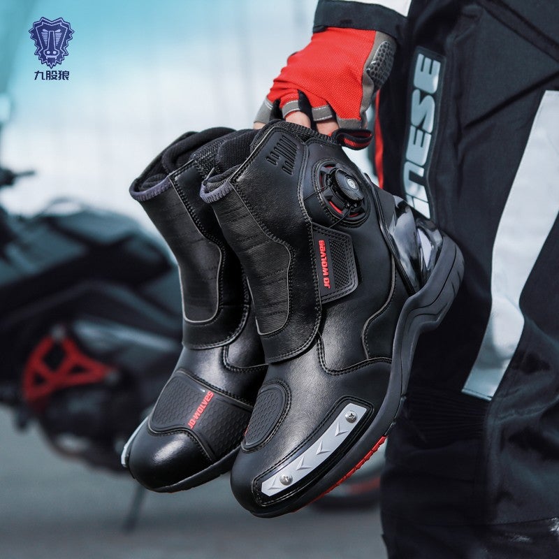 Four Seasons Waterproof Motorcycle Shoes Riding Boots Men'S And Women'S Winter Non-Slip Motorcycle Shoes Cross-Country Motorcycle Travel Long-Distance Rally Equipment - Image 2