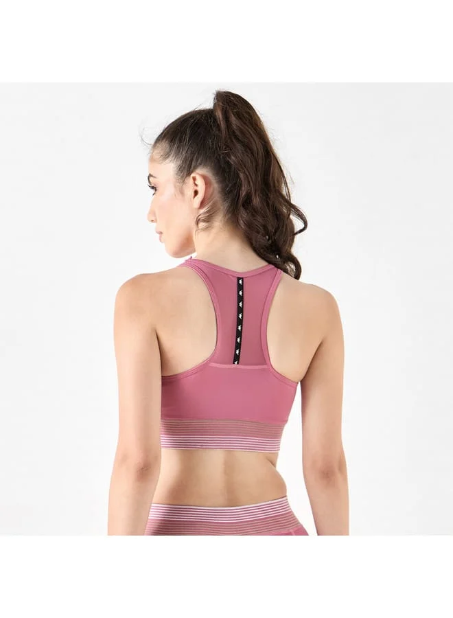 Kappa Kappa Solid Sports Bra with Racerback