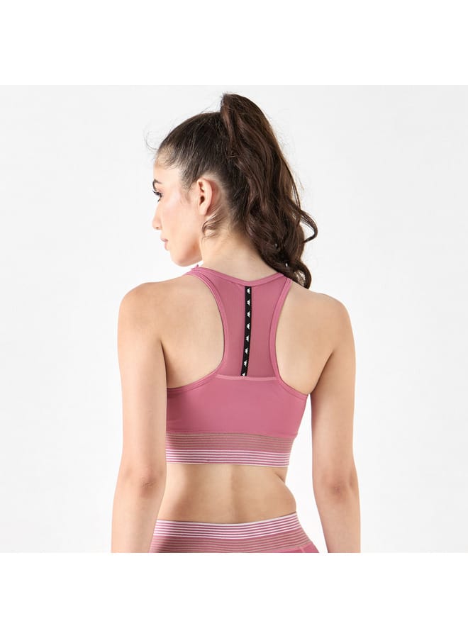 Kappa Kappa Solid Sports Bra with Racerback  - Image 3