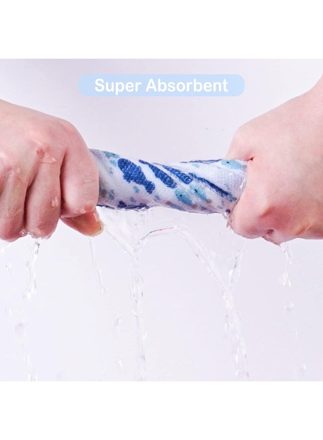 Viviland Baby Towel, Soft Baby Washcloth for Newborns, 24 Pack Reusable Baby Bath Towel for Boys, Baby Body and Face Wash Cloth - Image 4