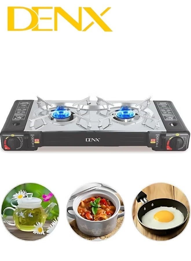 دينكس موقد غاز محمول، 2200 واط، مناسب للطهي في الأماكن المغلقة والمفتوحة - Image 1