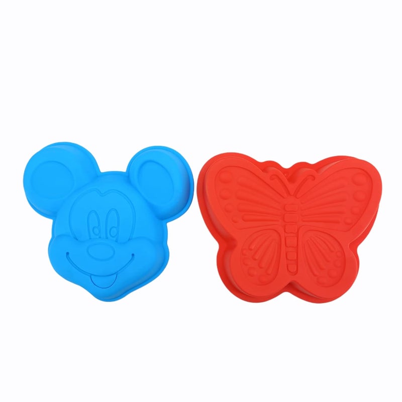 Bake Bully Bake Bully 2pcs Food Grade Butterfly and Cartoon Shape Silicone Mould for Baking - Image 1