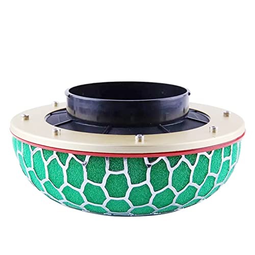 POSENG 3.15" High Flow Air Intake Mushroom Filter Washable Sponge Honeycomb Mesh Air Filter (Green) - Image 2