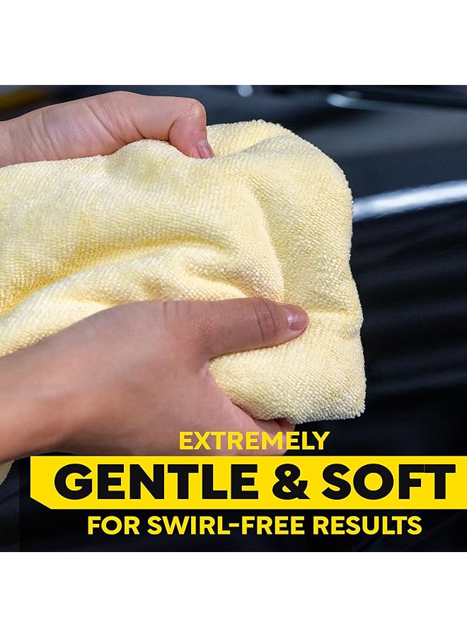 Meguiar's X2020 Supreme Shine Microfiber Towels, Pack Of 3, Yellow - Image 5