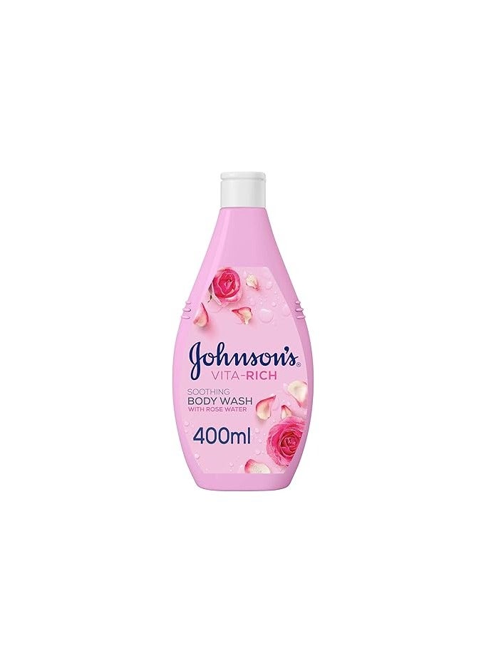 Body Wash - Vita-Rich, Soothing Rose Water, 400ml 400ml