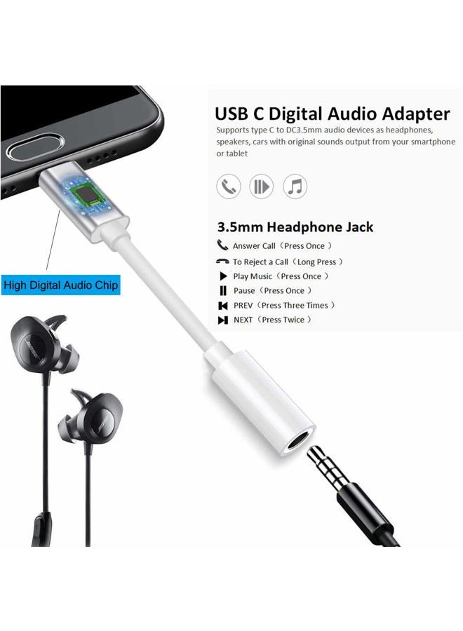 Wahbite Apple USB C to 3.5mm Headphone Jack for iPad Pro 2018/2019/ 2020 MacBook Pro, Type C to Aux Earphone Dongle Compatible with Pixel 4XL/3/3 XL/2/2 XL, Samsung Sony HTC Moto ect. - Image 3