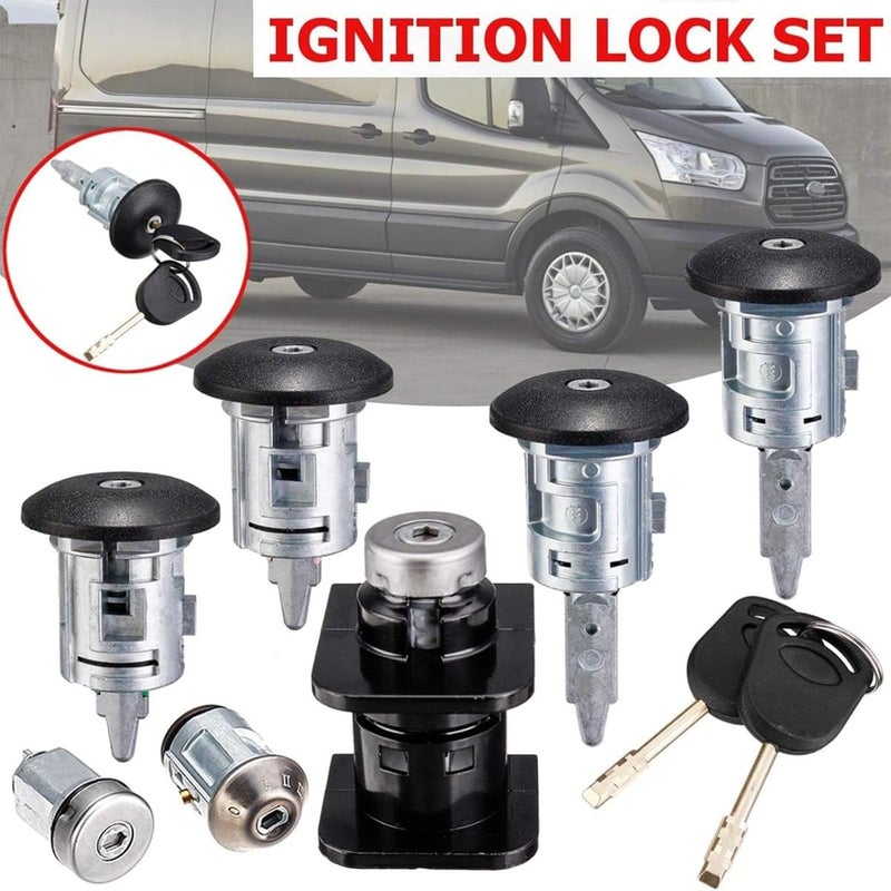 Anti Theft Cylinder Kits for MK6 Includes Ignition Switches & Replacement Keys 4359018 YC15V22050YG 4119503 Anti Theft Car Door Cylinder Set - Image 2