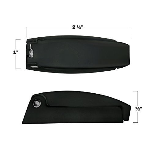 Camp'N Black RV Storage Door Latch 12-Pack - Sturdy Spring Clip & Mounting Hardware for RV Campers - Perfect RV Compartment Door Latch Solution for Secure and Convenient Storage - Image 5
