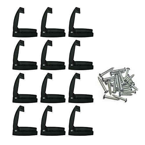 Camp'N Black RV Storage Door Latch 12-Pack - Sturdy Spring Clip & Mounting Hardware for RV Campers - Perfect RV Compartment Door Latch Solution for Secure and Convenient Storage - Image 1
