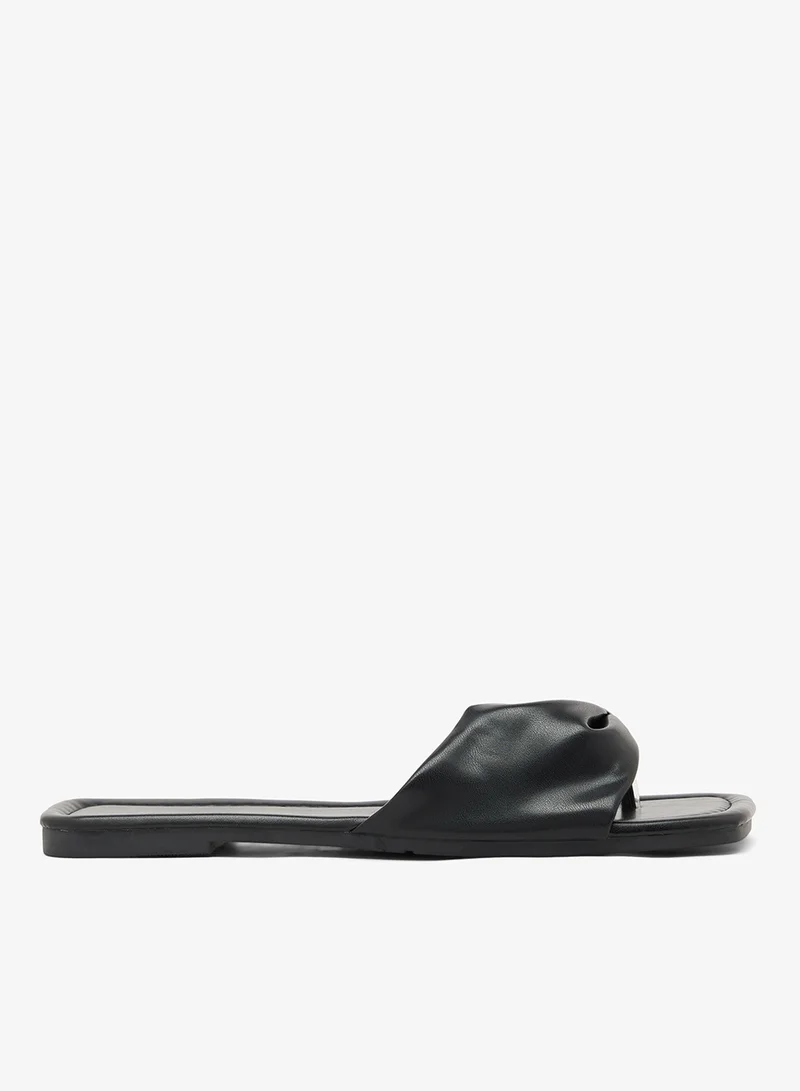 Ella Wrap Tie Flat Sandals