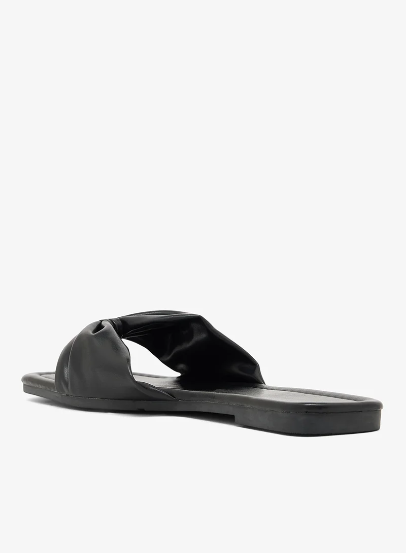 Ella Wrap Tie Flat Sandals