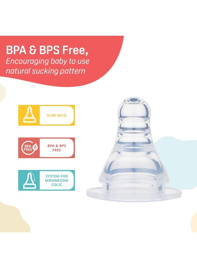 pigeon Peristaltic Nipple LL Y Cut, for 12+ Month Babies, BPS Free, BPA Free - Image 3