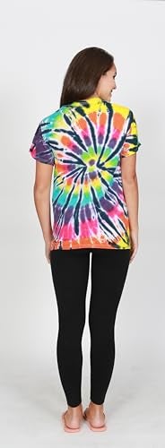 Colortone 100% Cotton Tie Dye T-Shirt for Women and Men, Large, Lava Lamp - Image 5