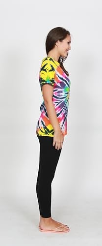 Colortone 100% Cotton Tie Dye T-Shirt for Women and Men, Large, Lava Lamp - Image 4