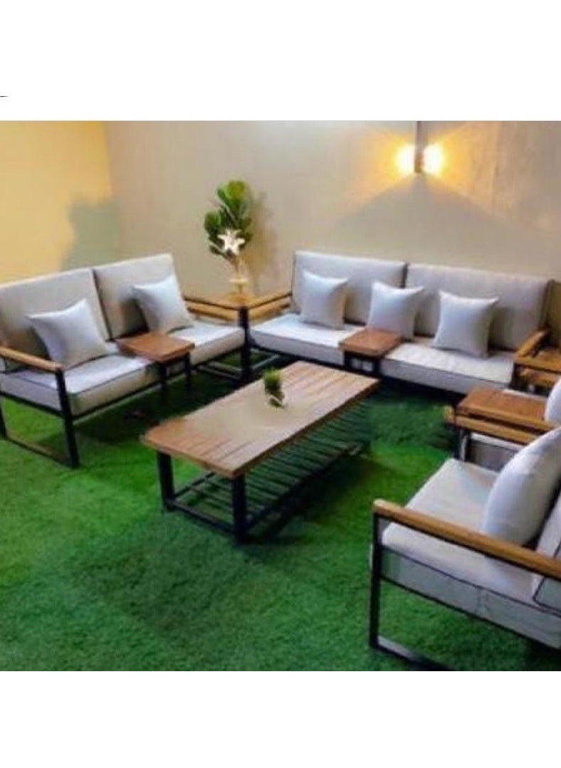Other Manufacturer 5-piece outdoor seating for 7 people with table 