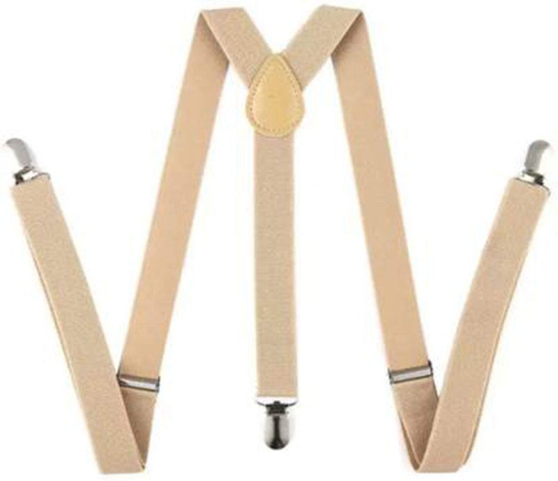 RR DESIGN Store طقم حمالات وبو tie للأطفال من 2 إلى 5 سنوات - بيج - Image 1
