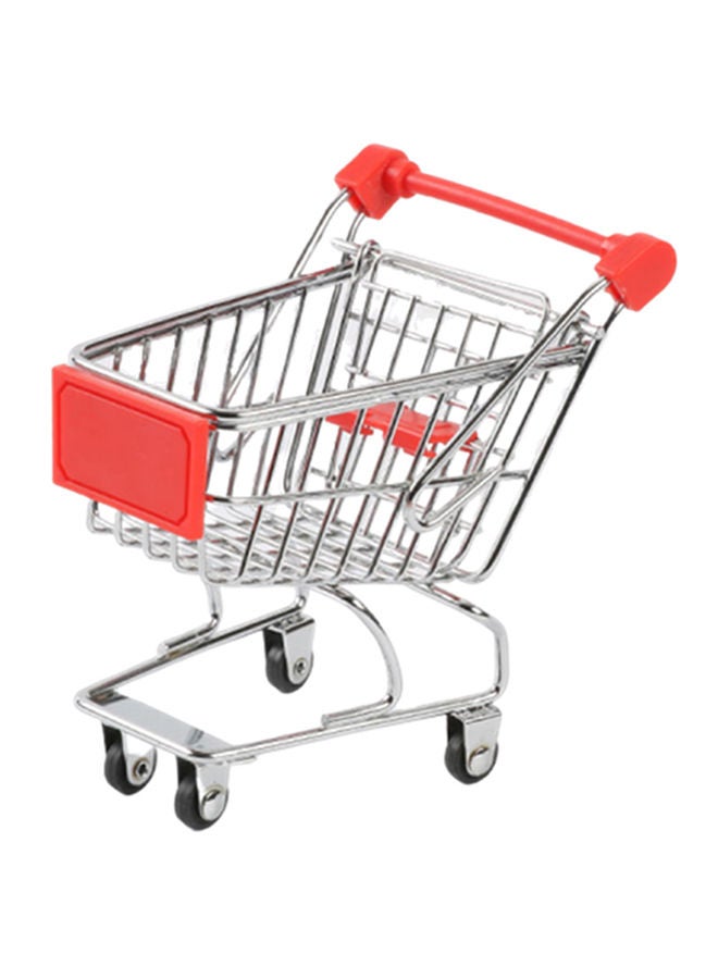 NIBEMINENT Mini Shopping Supermarket Storage Toy Cart 11.5centimeter