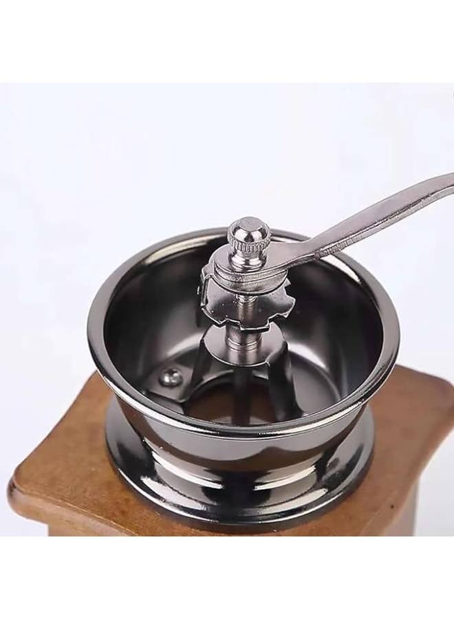 مطحنة قهوة يدوية صغيرة  خشبية كلاسيكية - Image 2