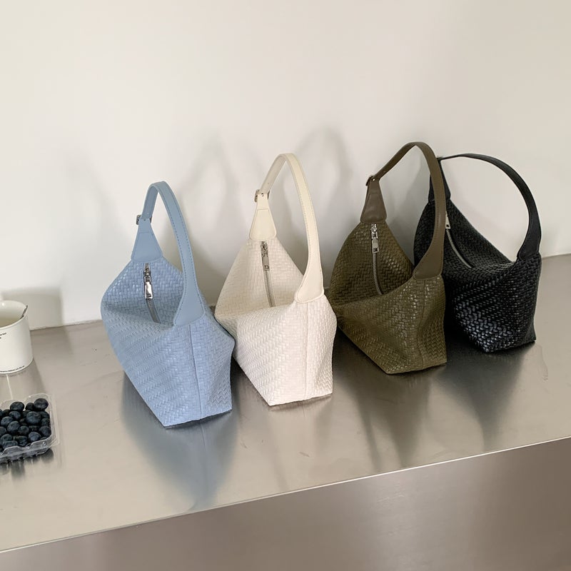 Woven PU Shoulder Bag for Women - Image 1