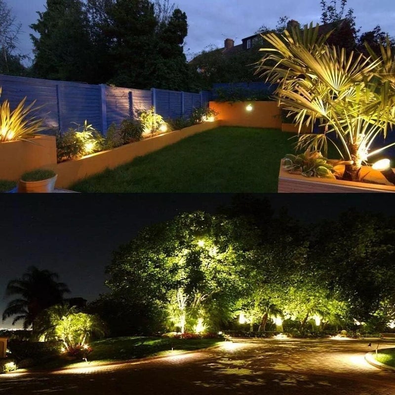 مصباح حديقة خارجي 7 واط، مصباح ليد مع عمود، مقاوم للماء IP66 (عبوة من 4) - أزرق - Image 5