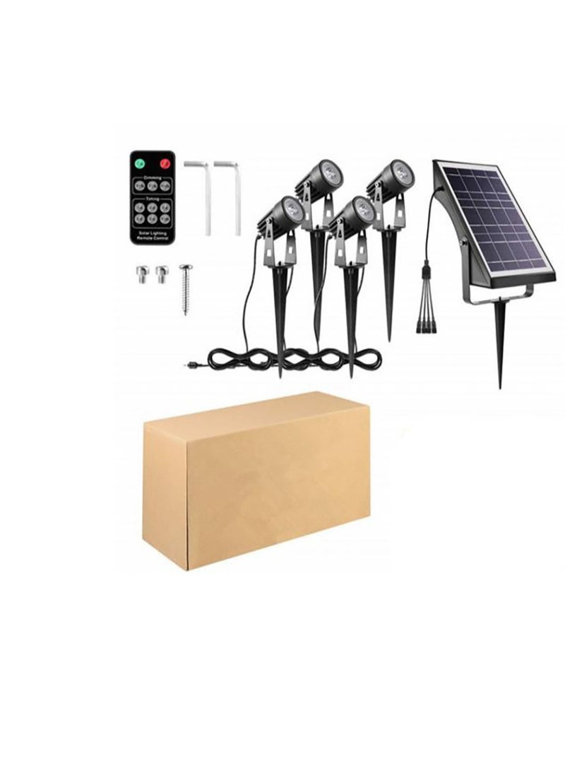 Solar garden emergency lights and electric charging, 4 bulbs - Image 1