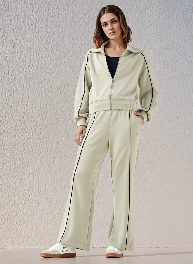 كابا بنطلون رياضي واسع الساق بتفاصيل خطوط كابا - Image 2