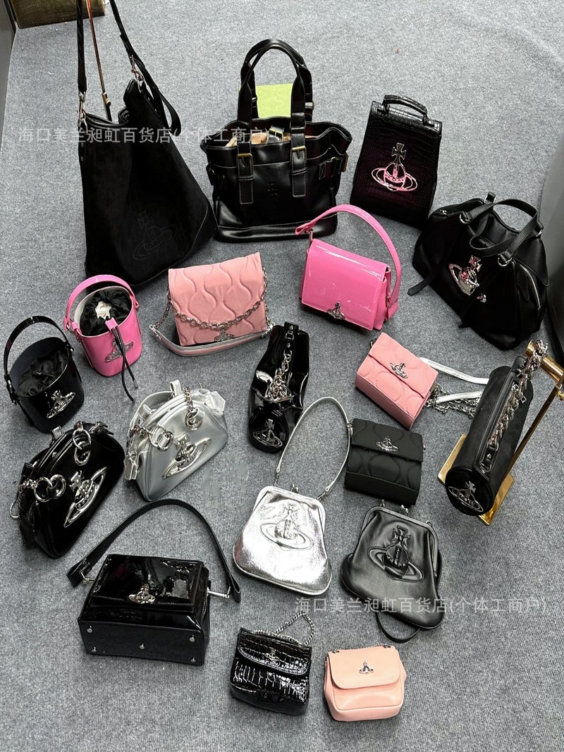 Queen Mother 2025 Popular Bag Collection Underarm Bag Bowling Bag Saturn Punk Style Backpack - Image 2