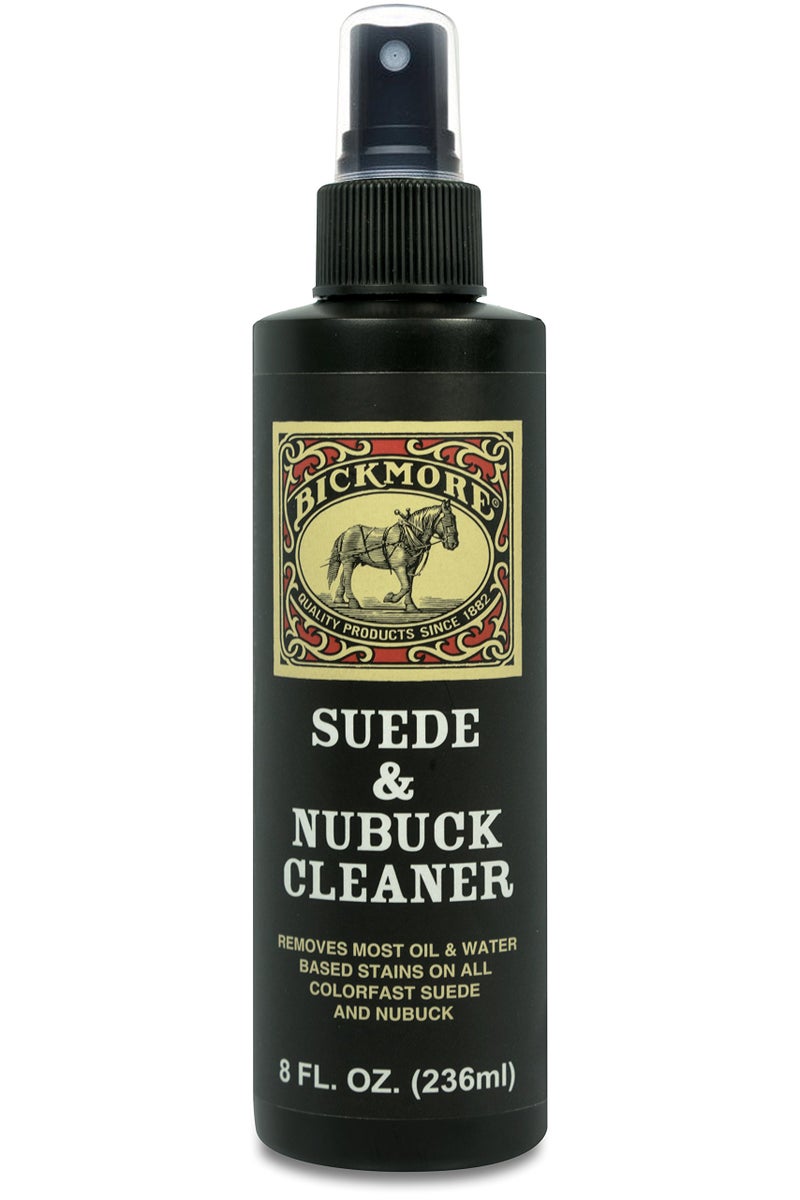 Bickmore Suede & Nubuck Cleaner - Remove Water Dirt Oil Stains From Shoes Boots Purses Handbags & More 8 fl oz - Image 1