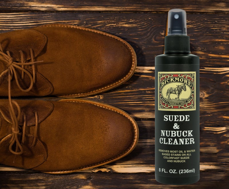 Bickmore Suede & Nubuck Cleaner - Remove Water Dirt Oil Stains From Shoes Boots Purses Handbags & More 8 fl oz - Image 5