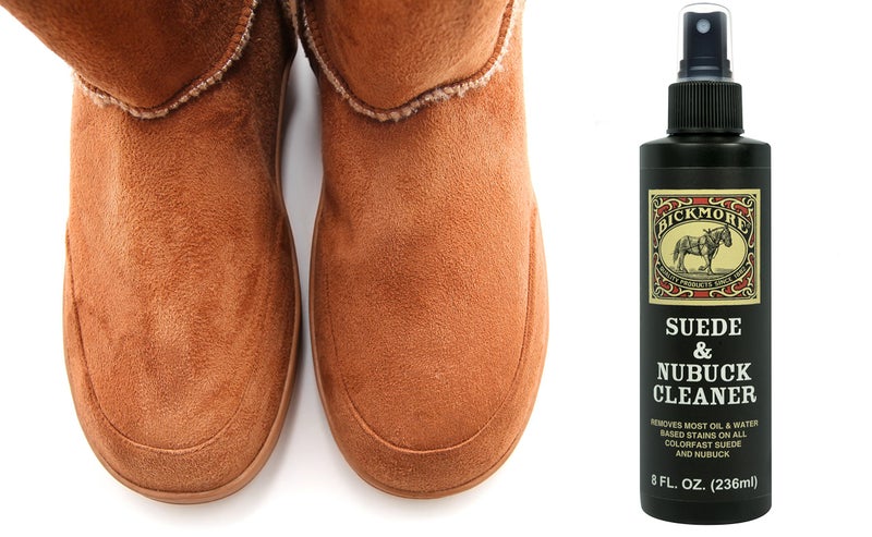 Bickmore Suede & Nubuck Cleaner - Remove Water Dirt Oil Stains From Shoes Boots Purses Handbags & More 8 fl oz - Image 4