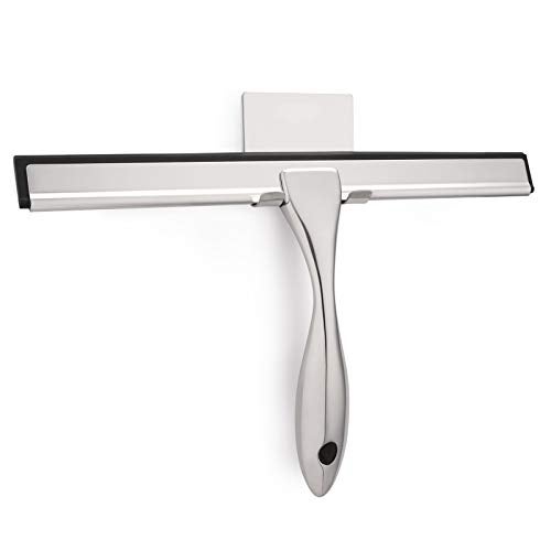Hiware All-Purpose Shower Squeegee for Shower Doors, Bathroom, Window and Car Glass - Stainless Steel, 12 Inches - Image 1