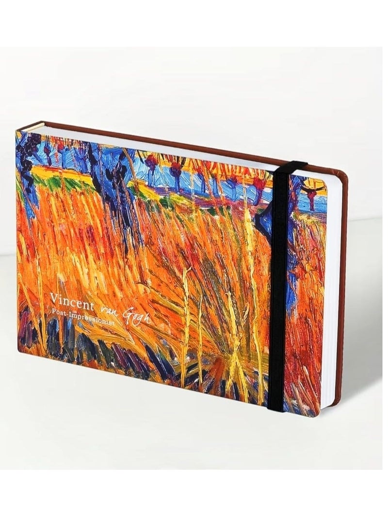 A5 Sketchbook Vincent Van Gogh Art, 50 Pages of 160Gsm RED - Image 1