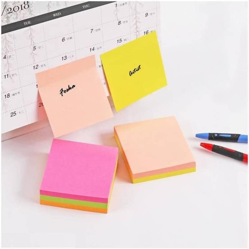 OFIXO Self Sticky Notes - Pack of 5 Neon Colors, 400 Sheets, 3 X 3-Inches (80 Sheets per Color) - Image 3