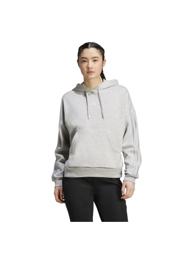 Adidas Adidas W Hol Fl Hd Grey Hooded Sweat Sweatshirts For Women