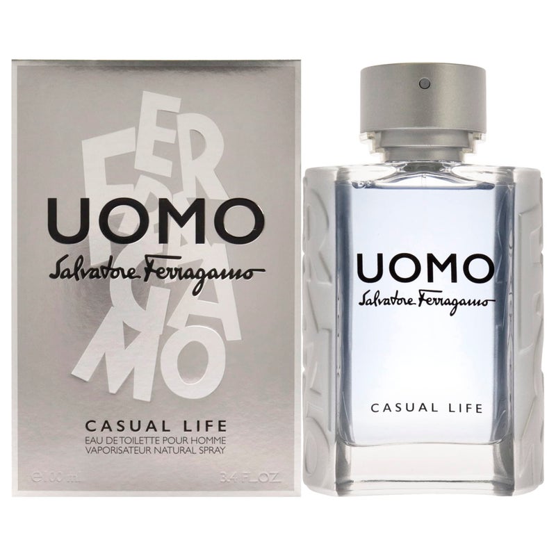FERRAGAMO Uomo Ferragamo Casual Life Eau de Toilette Pour Homme, Cologne Spray for Men, 3.4 Fl. Oz. - Image 1