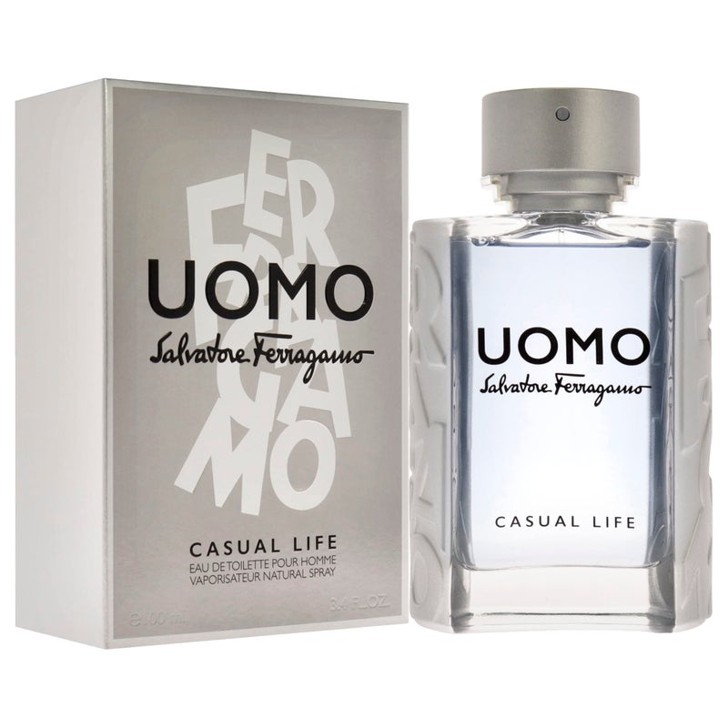 FERRAGAMO Uomo Ferragamo Casual Life Eau de Toilette Pour Homme, Cologne Spray for Men, 3.4 Fl. Oz. - Image 3