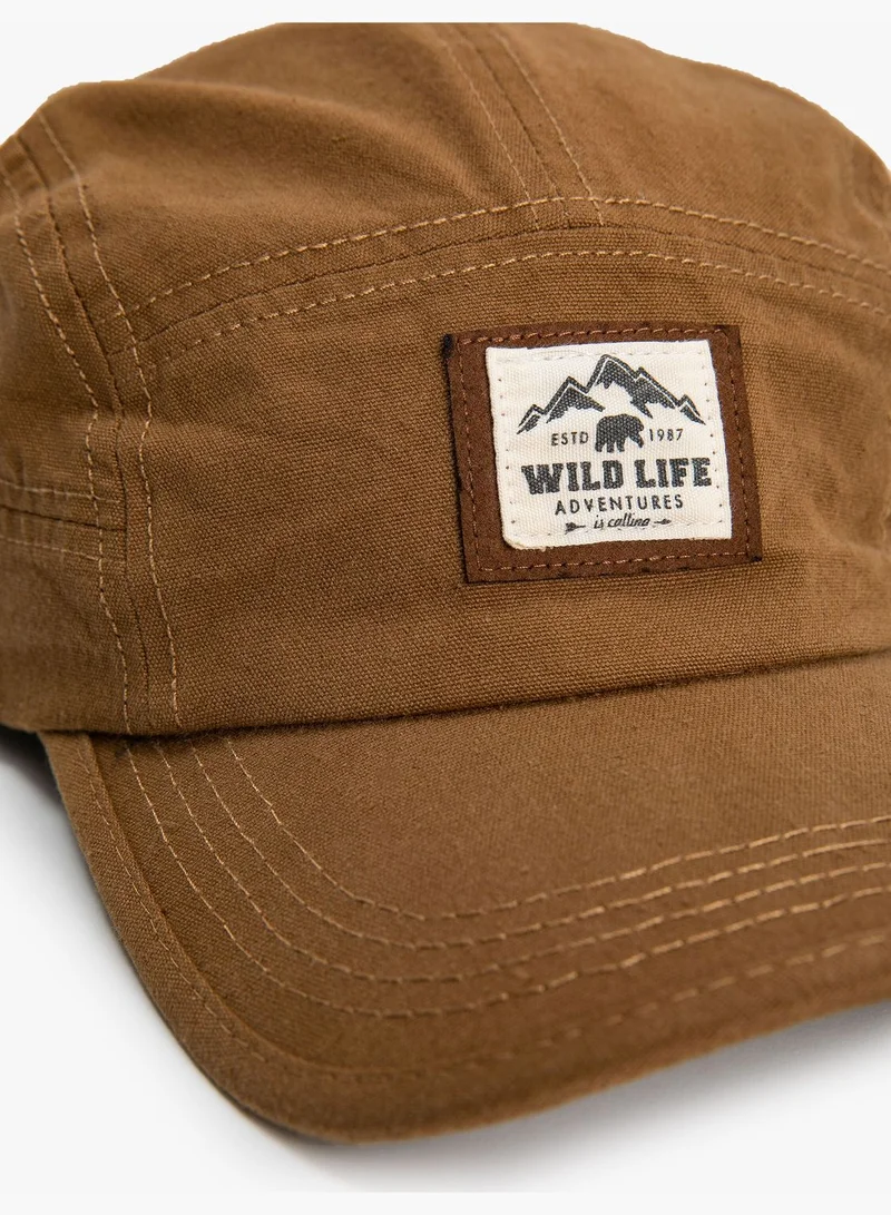 KOTON Slogan Detail Tag Printed Cap Hat