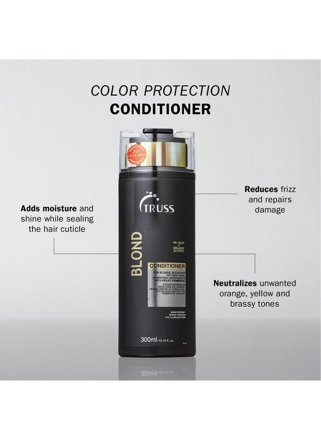 تروس بلسم TRUSS Blond - بلسم بنفسجي للشعر الأشقر والمبيض والرمادي - يحمي اللون، ويرطب، ويعيد المرونة، ويعادل درجات اللون النحاسي والأصفر والبرتقالي  - Image 2