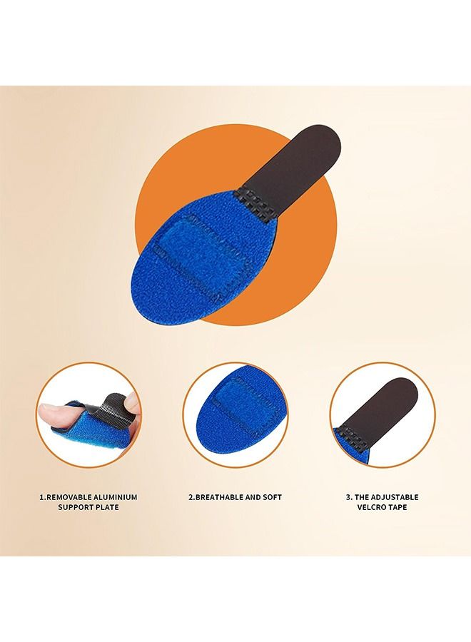4 Pcs Adjustable Trigger Finger Splints, Soft Brace Fabric Reusable Support Brace, for Broken Finger Protection - Image 3