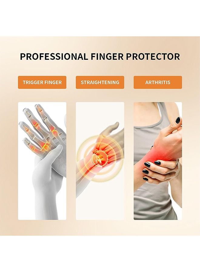 4 Pcs Adjustable Trigger Finger Splints, Soft Brace Fabric Reusable Support Brace, for Broken Finger Protection - Image 4