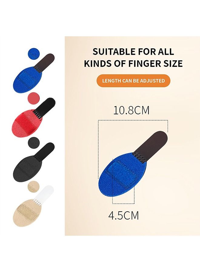 4 Pcs Adjustable Trigger Finger Splints, Soft Brace Fabric Reusable Support Brace, for Broken Finger Protection - Image 2