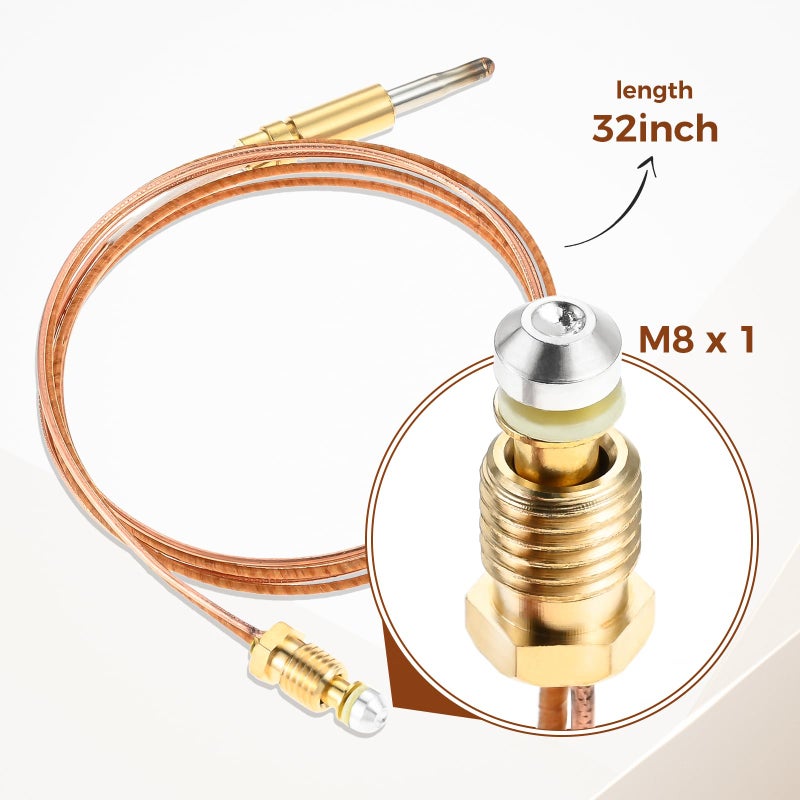 Lemfema Pilot ODS Assembly Replace 120630-01, 120630-02, Thermocouple Replacement Part for Vent Free Heaters - Image 2