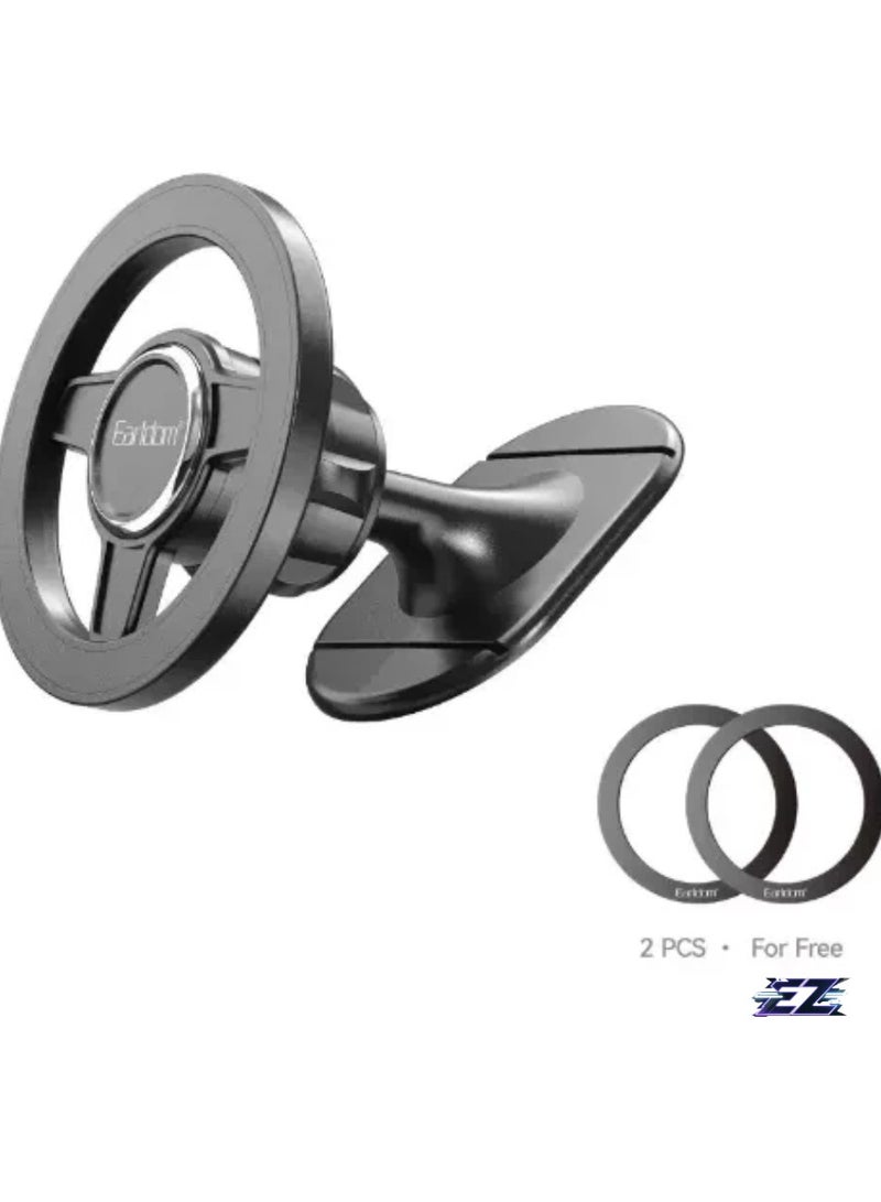 ELTRAZONE حامل سيارة مغناطيسي - أسود، تركيب آمن ومريح للهواتف الذكية - Image 1