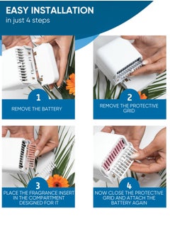 Bellaria Bellaria Fragrance Insert for Air Cube Sets of 2 Vanilla Breeze Scent Refreshing Vanilla Fresh Toilet Fragrance Long Lasting Bathroom Freshness Fights Bad Odors for a Ocean Inviting Atmosphere  - Image 2