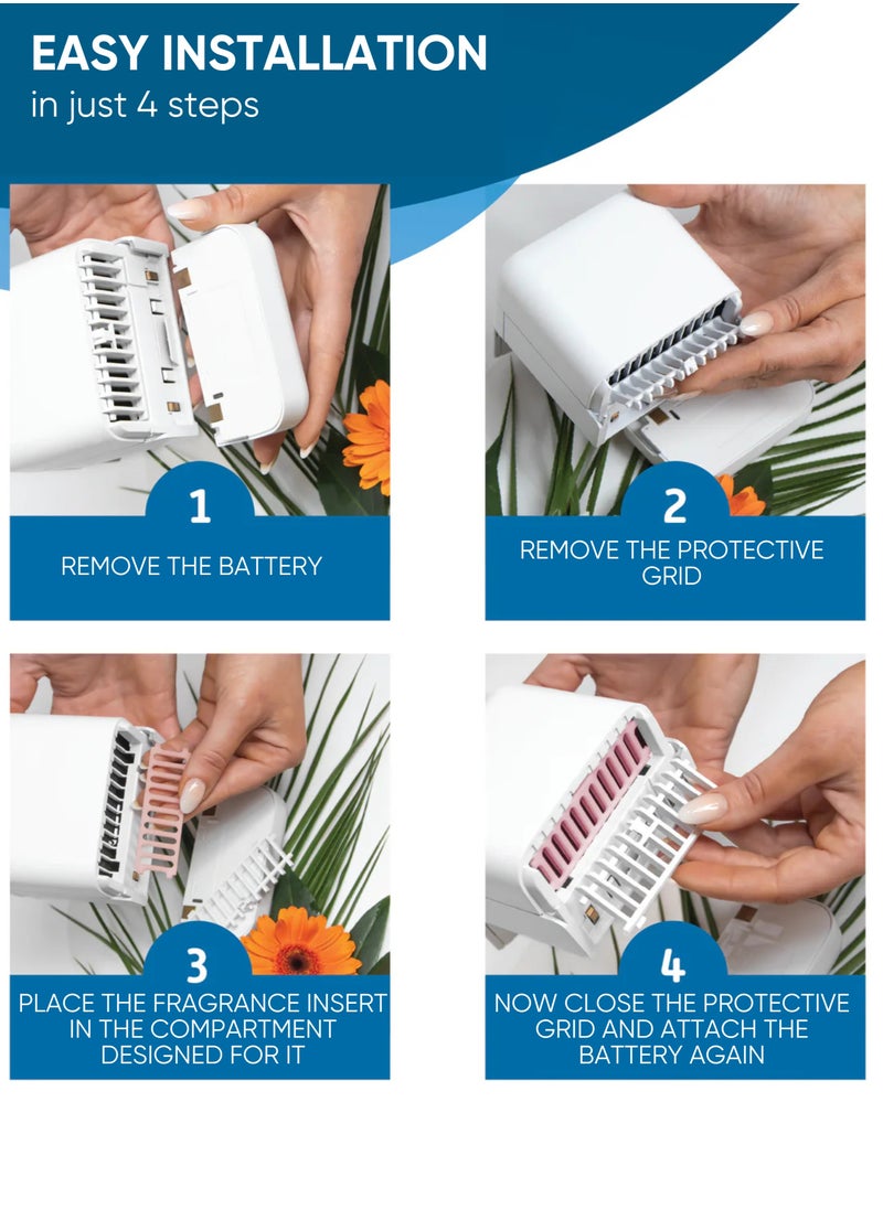 Bellaria - Bellaria Fragrance Insert for Air Cube Sets of 2 Vanilla Breeze Scent Refreshing Vanilla Fresh Toilet Fragrance Long Lasting Bathroom Freshness Fights Bad Odors for a Ocean Inviting Atmosphere - Image 1