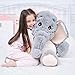 IKASA Giant Elephant Stuffed Animal Plush Toys Soft Gifts Gray 39 inches - Image 2